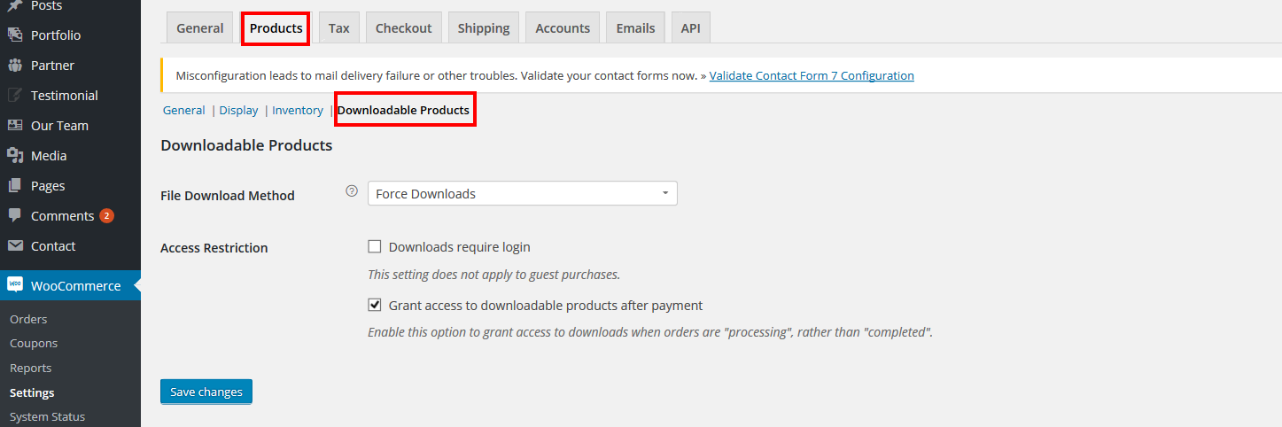 woocommerce