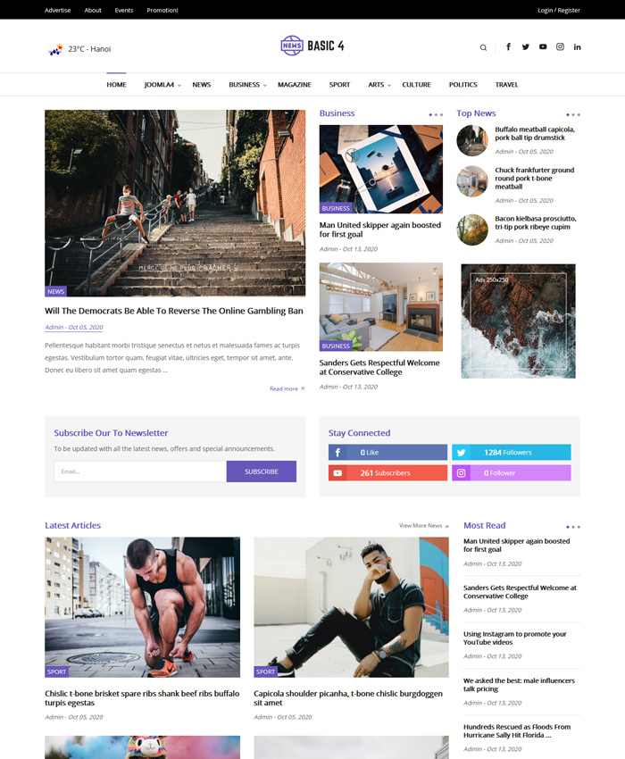 Best Free & Premium News, Magazine Joomla Templates in 2021