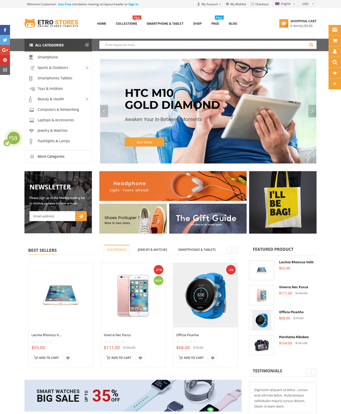 10 Best Shopify Themes for Electronics & Technology Stores