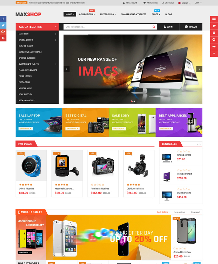 10 Best Shopify Themes for Electronics & Technology Stores