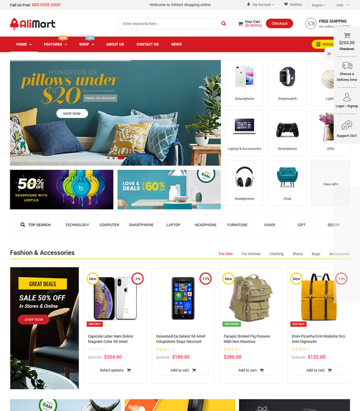 2020's Best-Selling Shopify Themes with Large Catalogs