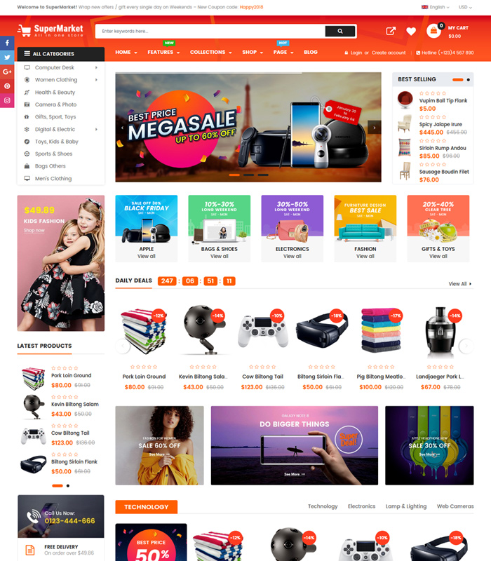 2021's Top 10 Elegant Multipurpose Shopify Themes