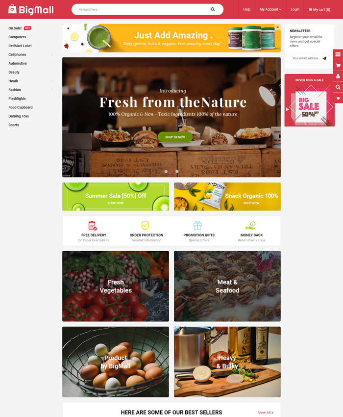 Top OpenCart Themes for Food Stores & Restaurant