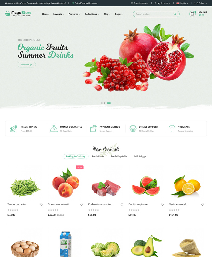 Top OpenCart Themes for Food Stores & Restaurant