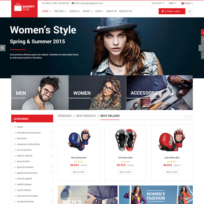 2021's 10 Best Clothes & Fashion Accessories Joomla Templates