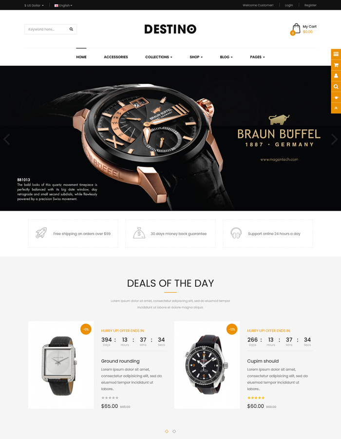 2021's Best OpenCart Themes for Watch & Jewelry Stores