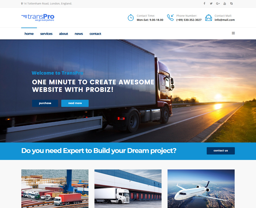 5 Top Transportation & Logistics Joomla Templates 2019