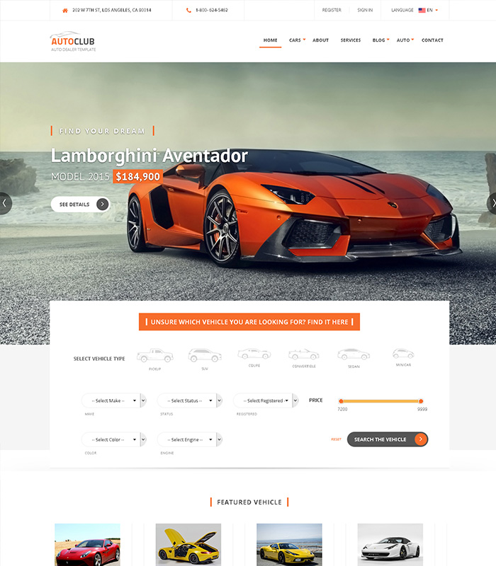 Best Joomla Templates for Autoparts, car shop, auto service websites