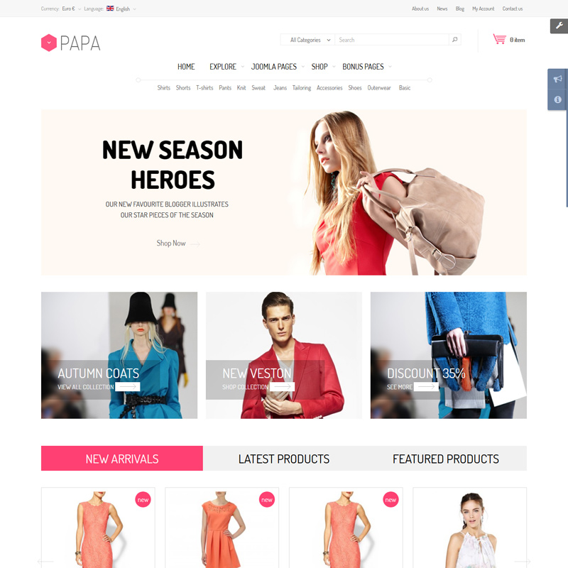 Best Fashion Joomla Templates for Building Fashion Stores in 2020