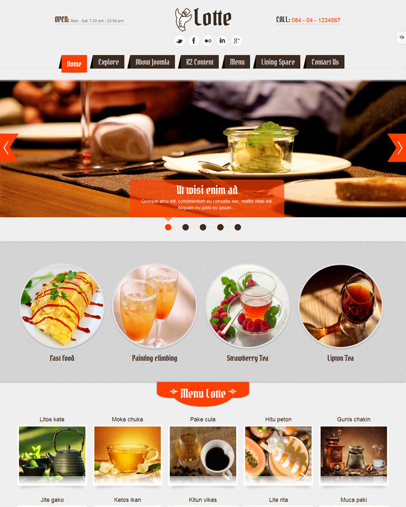 Best Food & Restaurant Joomla Templates 2019