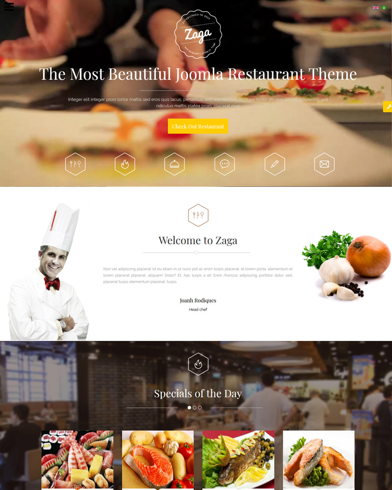 Best Food & Restaurant Joomla Templates 2019