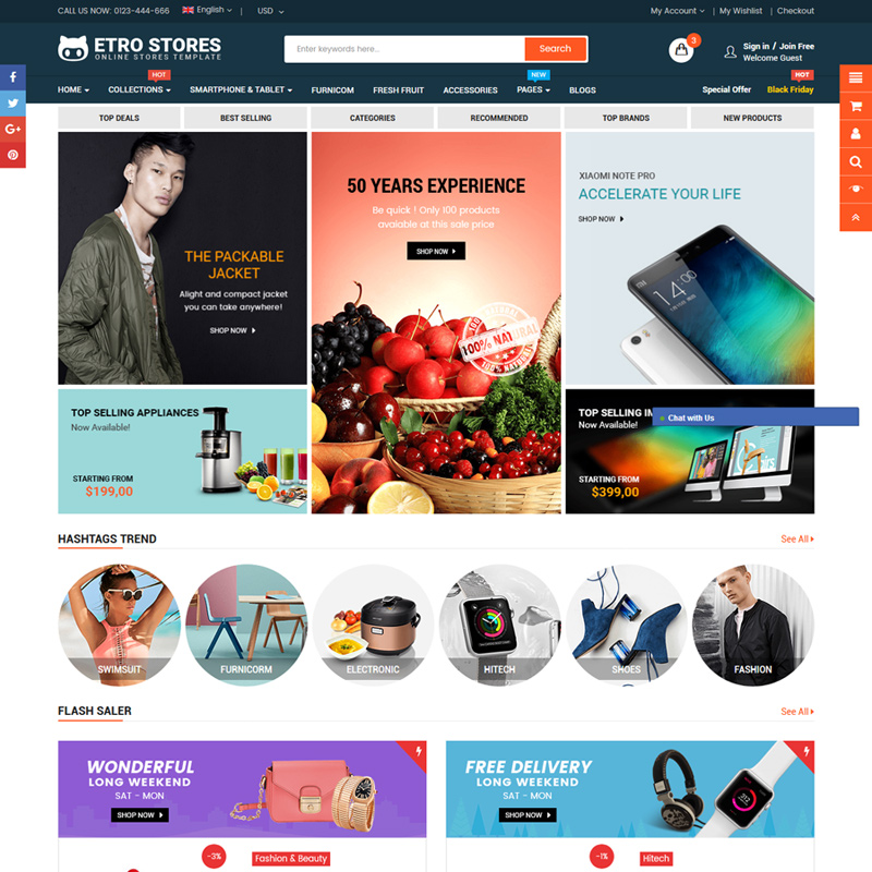 Best Free & premium Multipurpose OpenCart Themes 2019