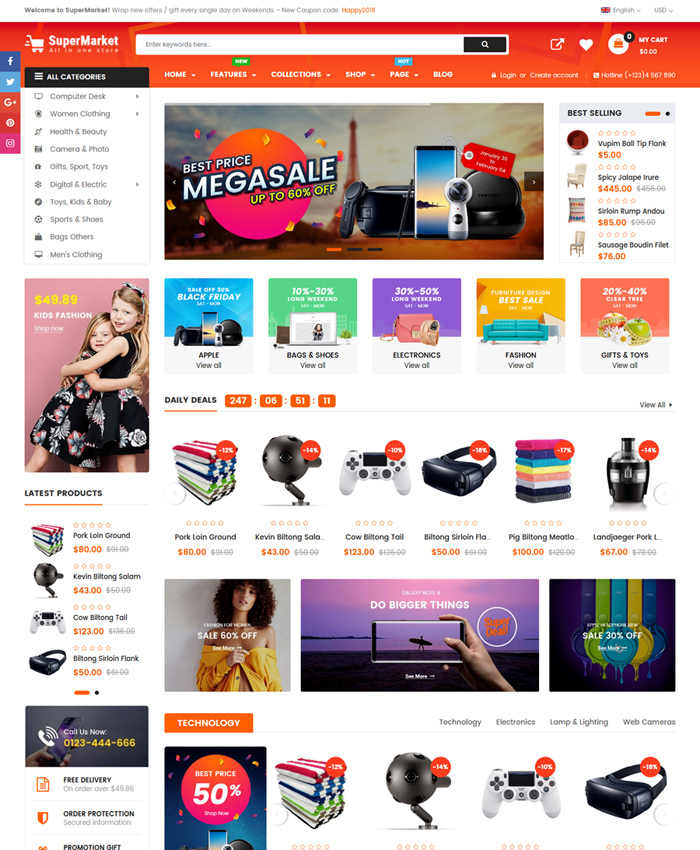 Free & Premium Shopify Themes to Promote Holidays, Christmas Campaigns