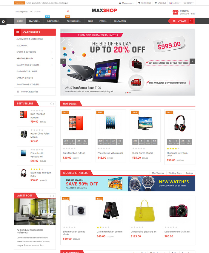 Best Furniture & Interior eCommerce OpenCart Themes for 2020