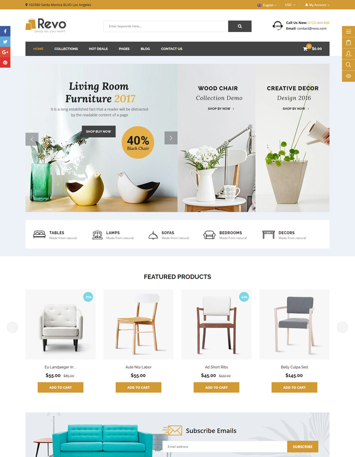 Best Interior & Furniture Shopify Themes for 2020