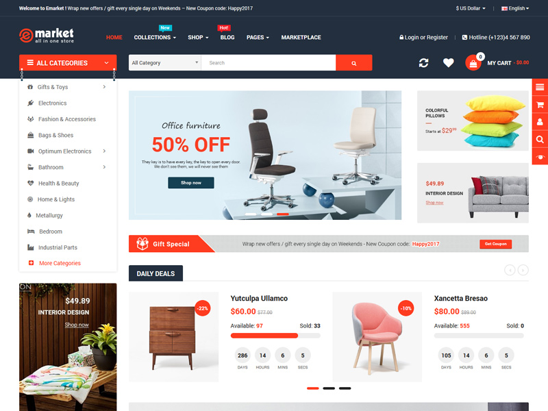 Best OpenCart Themes with Mobile-Specific Layouts 2019