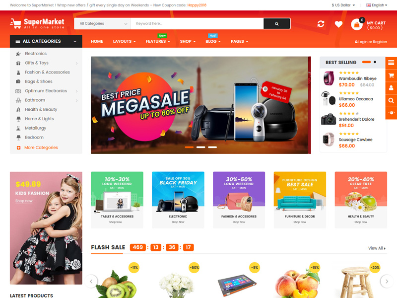 Best OpenCart Themes with Mobile-Specific Layouts 2019