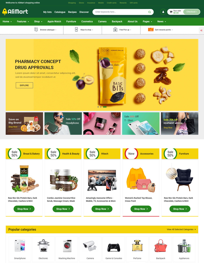 2021's Best Shopify Themes for Grocery and Food Store