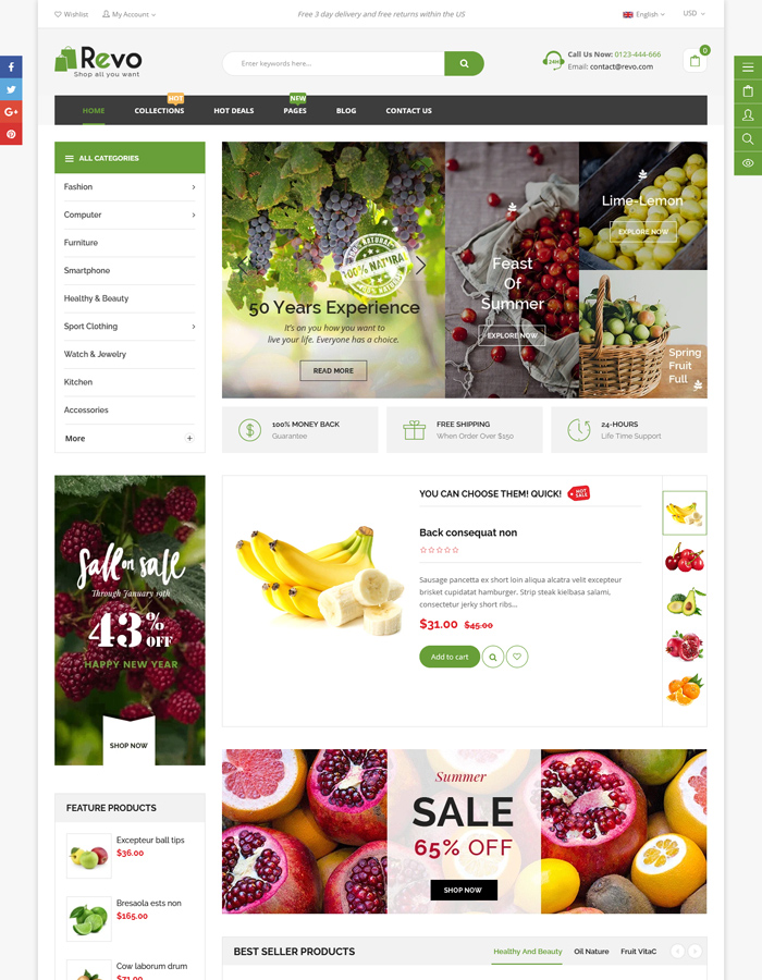 2021's Best Shopify Themes for Grocery and Food Store