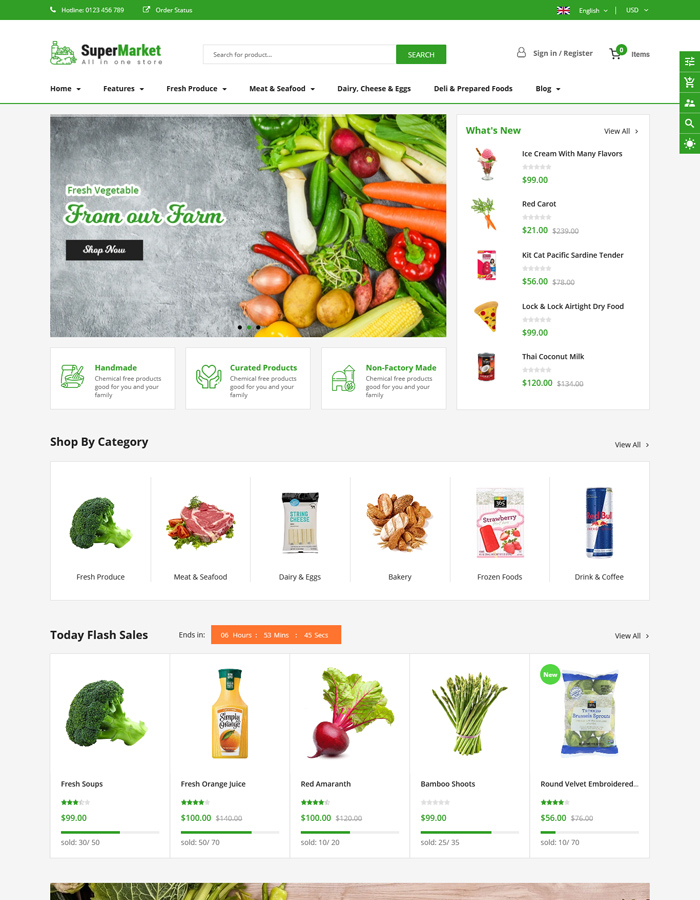 2021's Best Shopify Themes for Grocery and Food Store