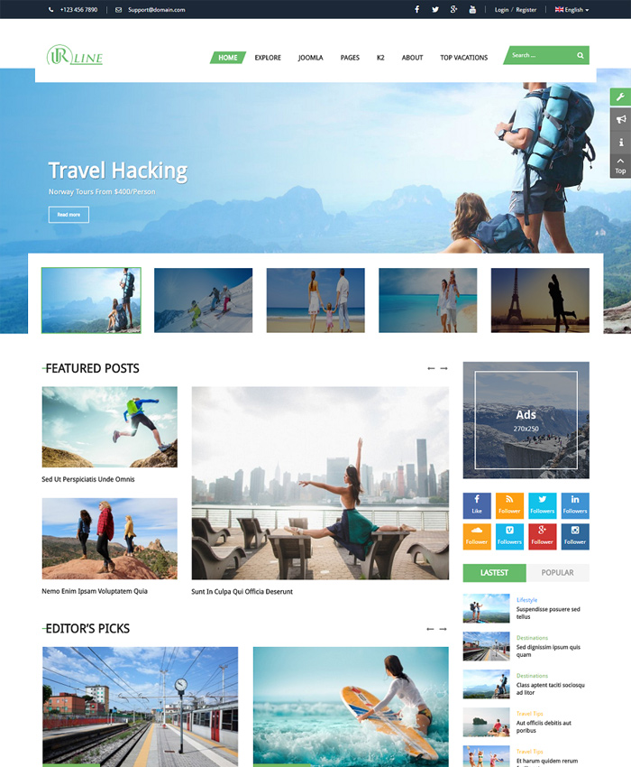 Top 7 Travel Joomla Templates for Travel Websites in 2020