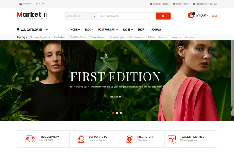 Best Free & Premium eCommerce Joomla Templates 2020