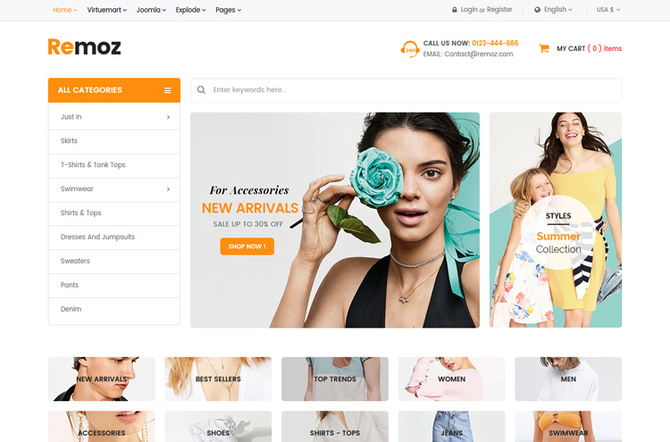 Best Free & Premium eCommerce Joomla Templates 2020