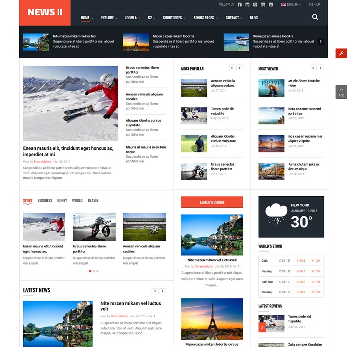 2020's Free and Premium Joomla K2 Templates