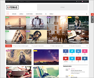 SJ LifeMag - Clean & Modern Responsive News/Magazine Joomla 3.x Template 