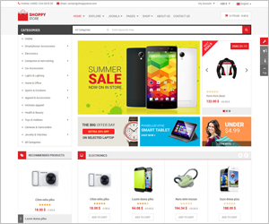 Responsive Joomla eCommerce Template VirtueMart 3 - SJ ShoppyStore