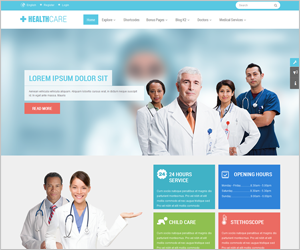 Responsive Joomla Medical Health Template - SJ Healthcare