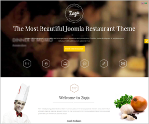 SJ Zaga - The Most Beautiful Joomla Restaurant Theme