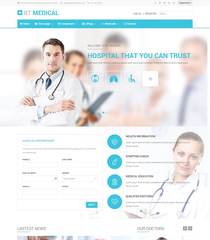 Top Medical & Healthcare Joomla Templates in 2020