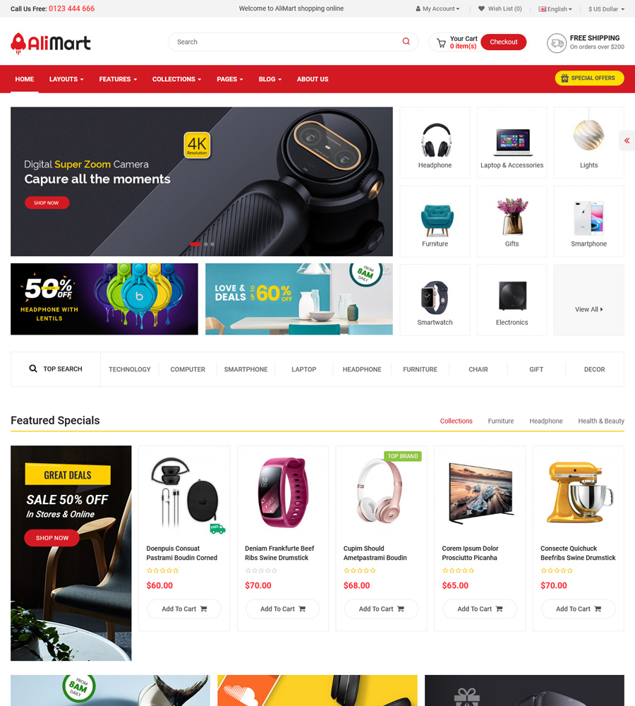 2021's Best Free & Premium Multipurpose OpenCart Themes