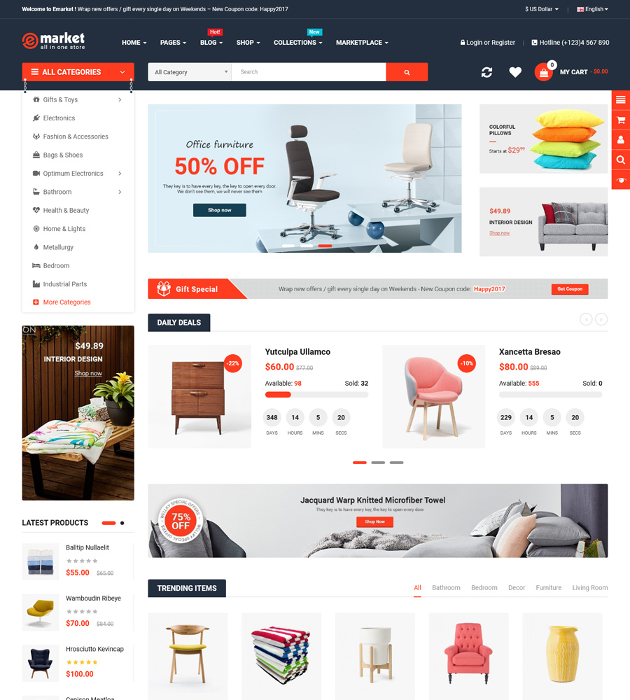 Top 10 Best Multi Vendor Marketplace OpenCart Themes for 2021