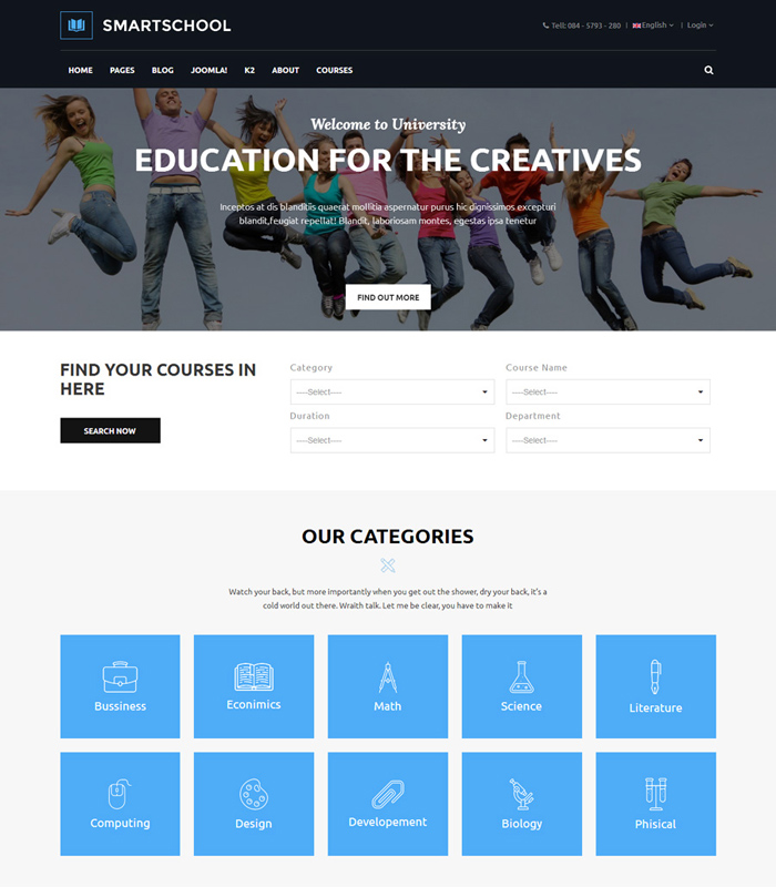 Best Education & University Joomla Template in 2019