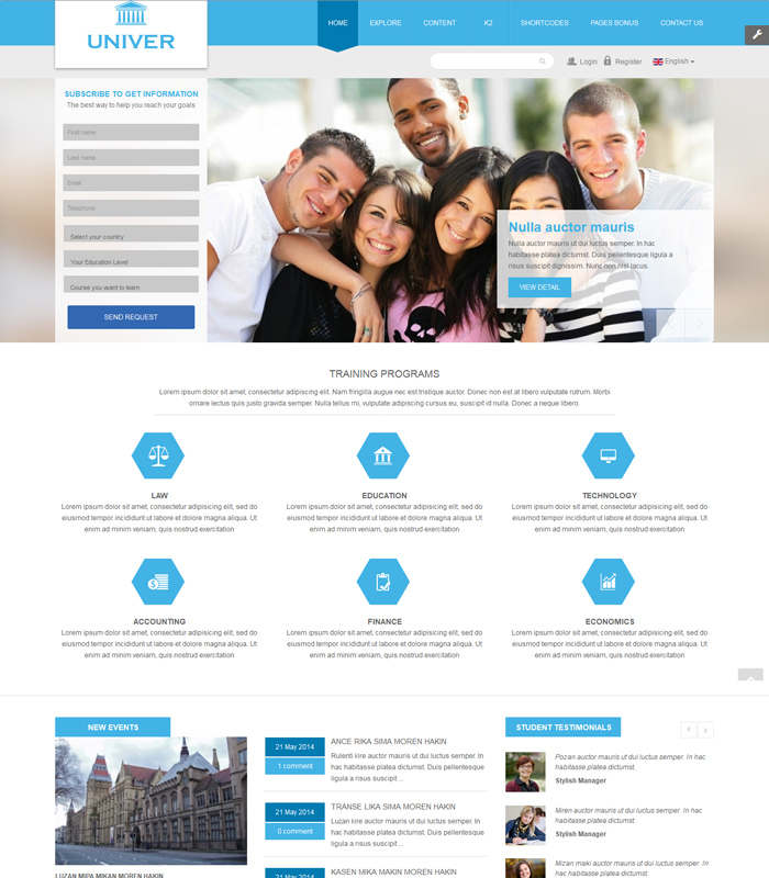 Best Education & University Joomla Template in 2019