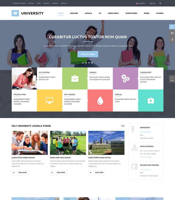 Best Education & University Joomla Template in 2019