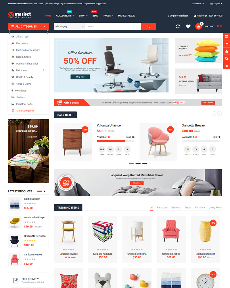 10 Top Multi Vendor | Multi Seller Marketplace OpenCart Themes 2019