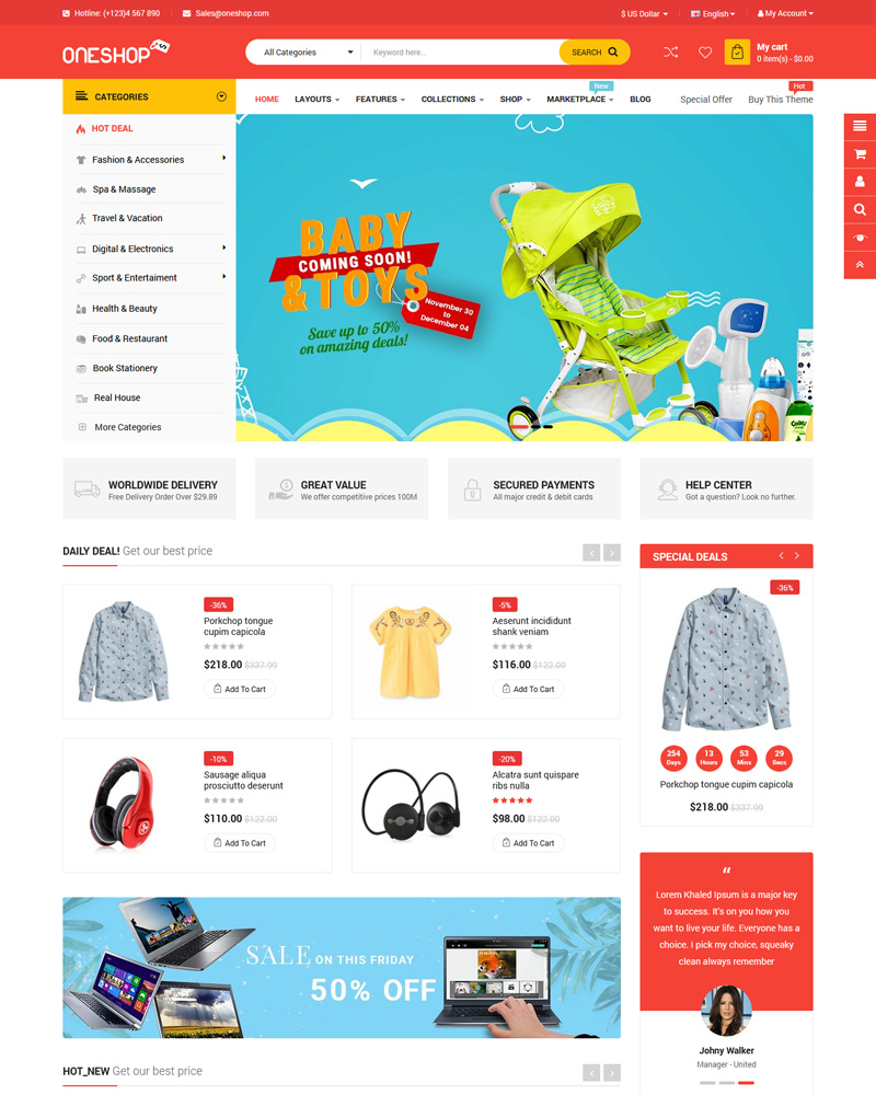 10 Top Multi Vendor | Multi Seller Marketplace OpenCart Themes 2019