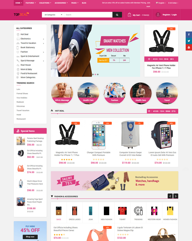 10 Top Multi Vendor | Multi Seller Marketplace OpenCart Themes 2019