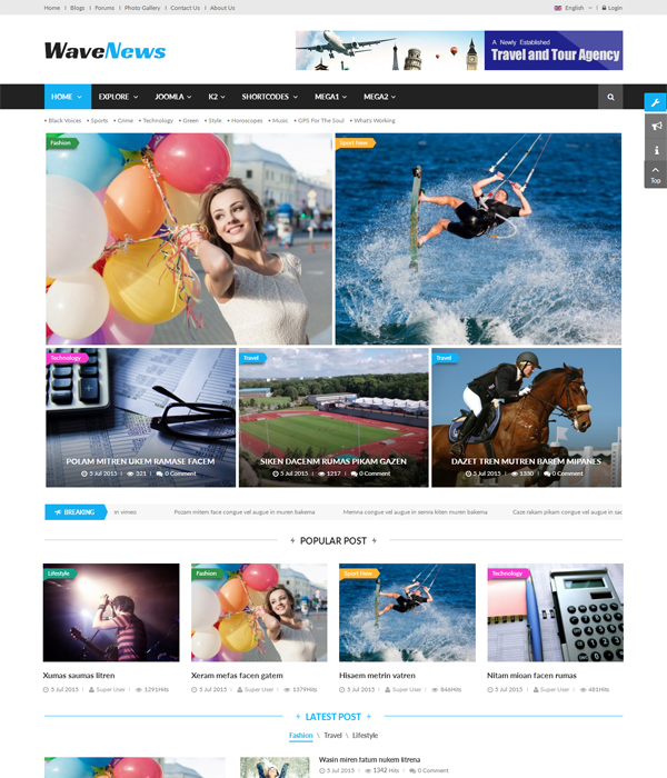 Top 10+ Awesome Free & Premium News, Magazine Joomla 3.7 Templates 2017