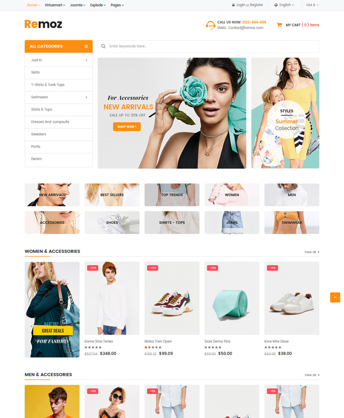 Best Free & Premium VirtueMart Templates in 2019