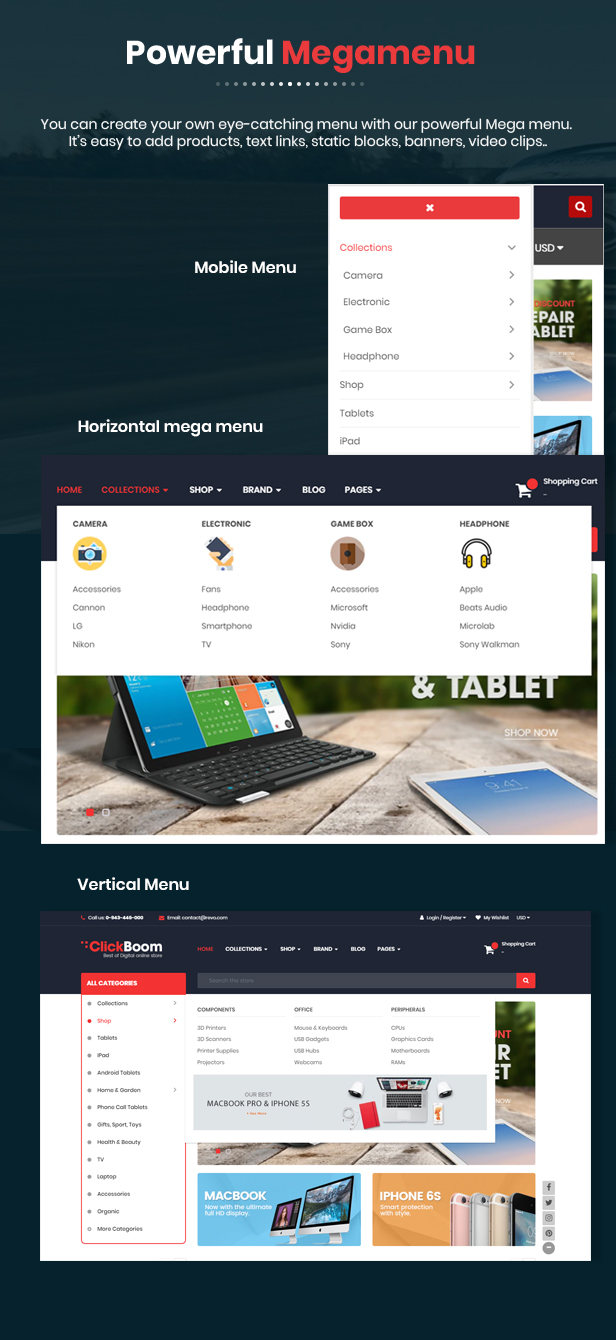 ClickBoom - Multipurpose Stencil Responsive BigCommerce Theme