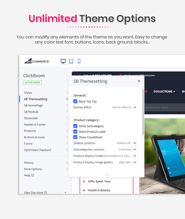 ClickBoom - Multipurpose Stencil Responsive BigCommerce Theme