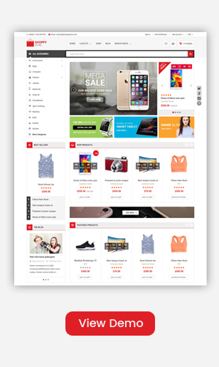 ShoppyStore - Multipurpose Stencil Responsive BigCommerce Theme & Google AMP Ready