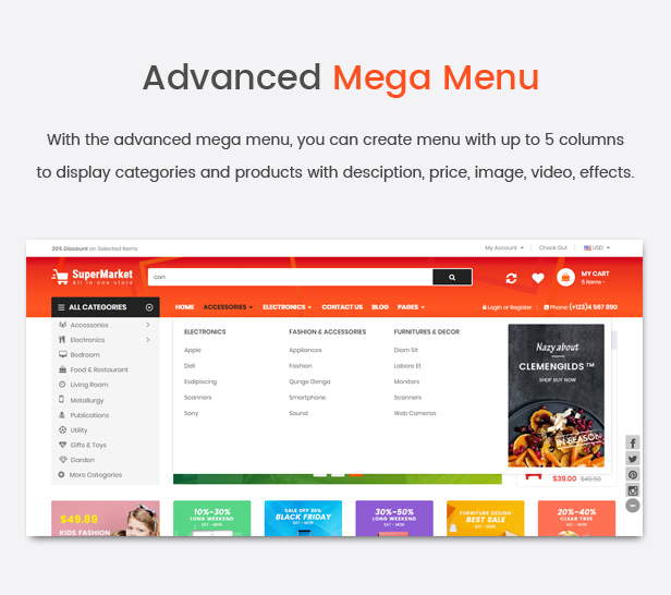 SuperMarket - Multipurpose Stencil Responsive BigCommerce Theme