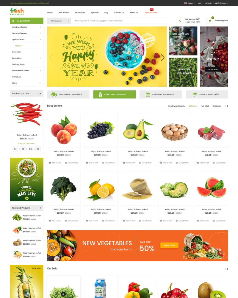 Fresh - Multipurpose Responsive Magento 2 Theme