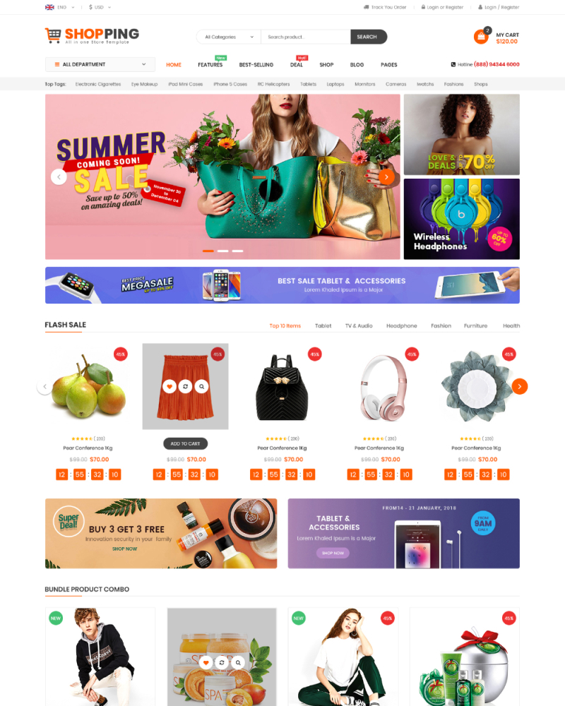 Shopping - Multipurporse eCommerce Magento 2 Theme