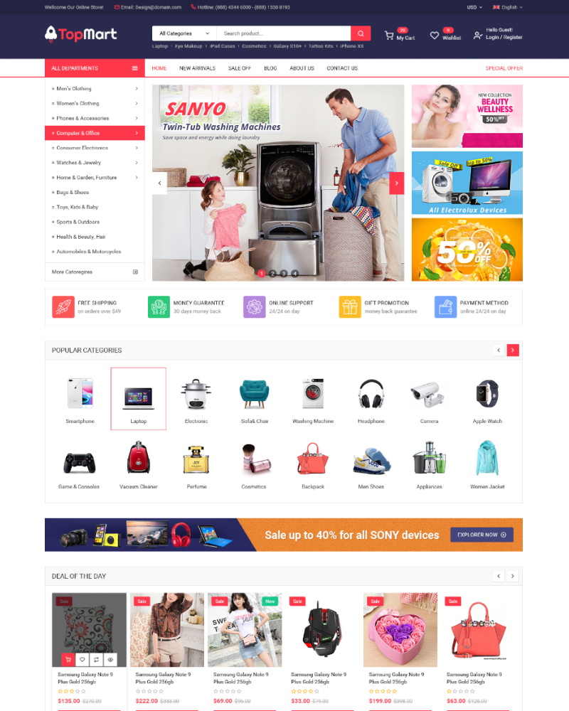 TopMart - MultiPurpose Responsive Magento 2 Shopping Theme